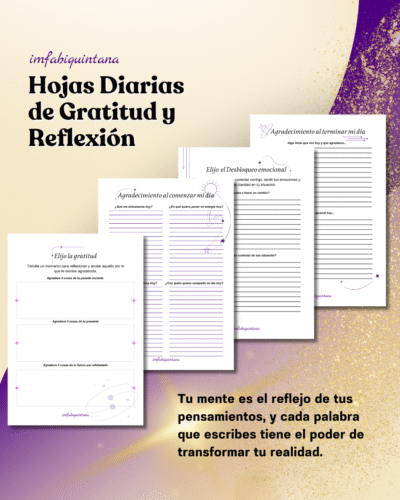 Hojas Diarias de Gratitud y Reflexión