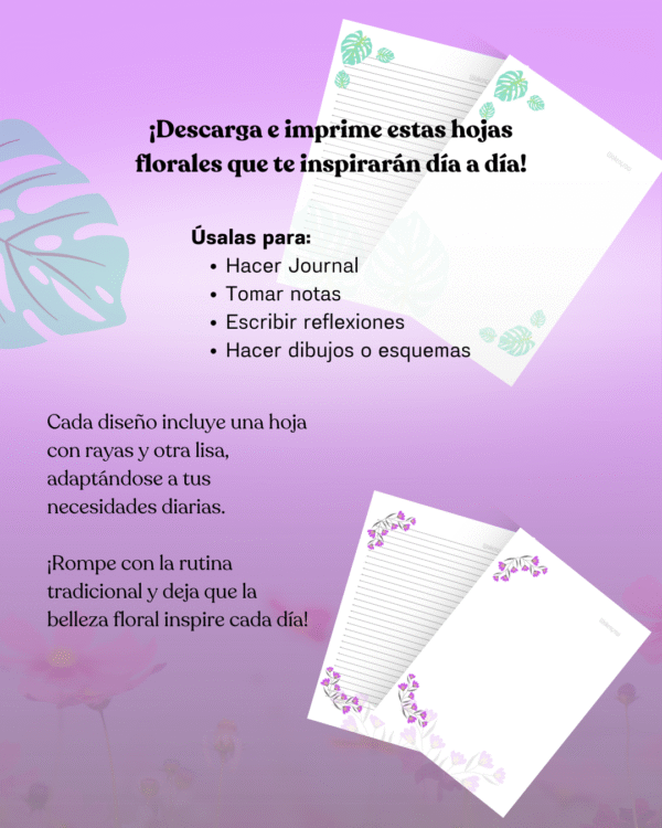 Colección de 50 Hojas Florales - Image 3