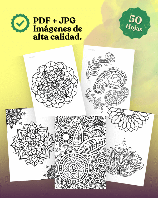 50 Láminas de Mandalas para Colorear - Image 5